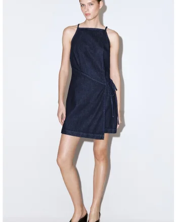 Rochie mini fara maneci, Bleumarin