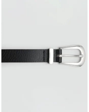 Curea de piele, Negru,