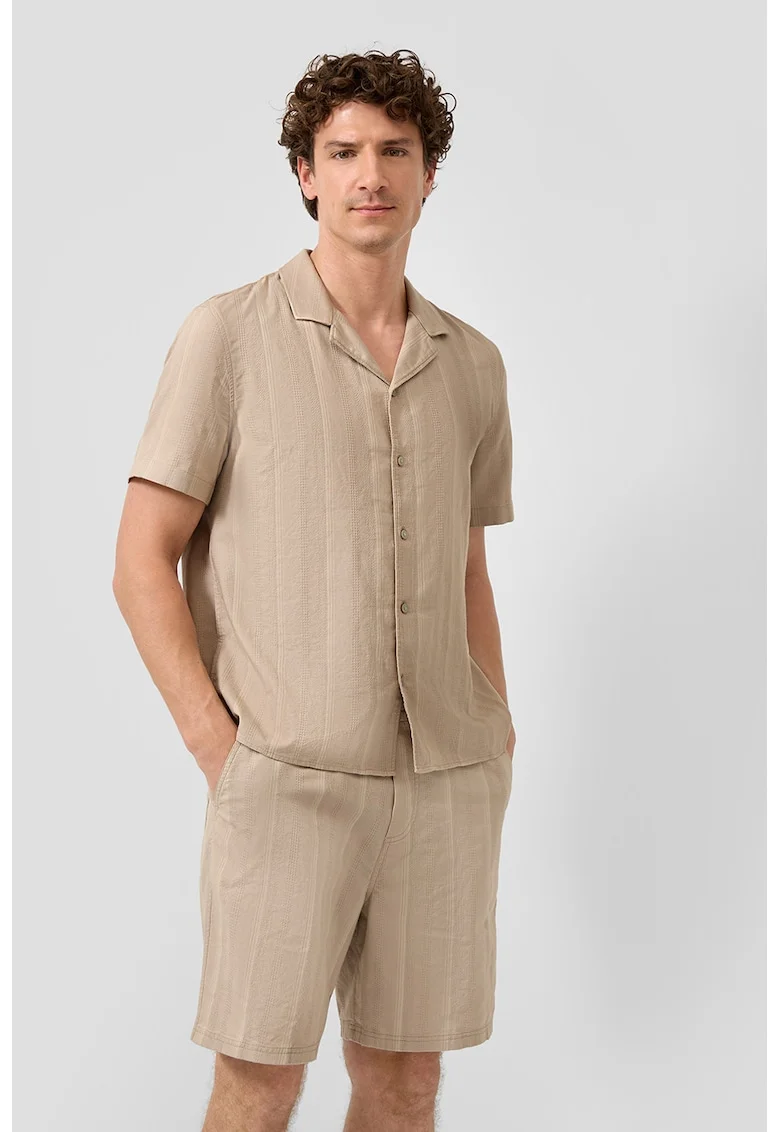 Pantaloni scurti de bumbac, Bej sampanie