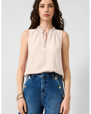 Bluza uni regular fit, Bej sampanie