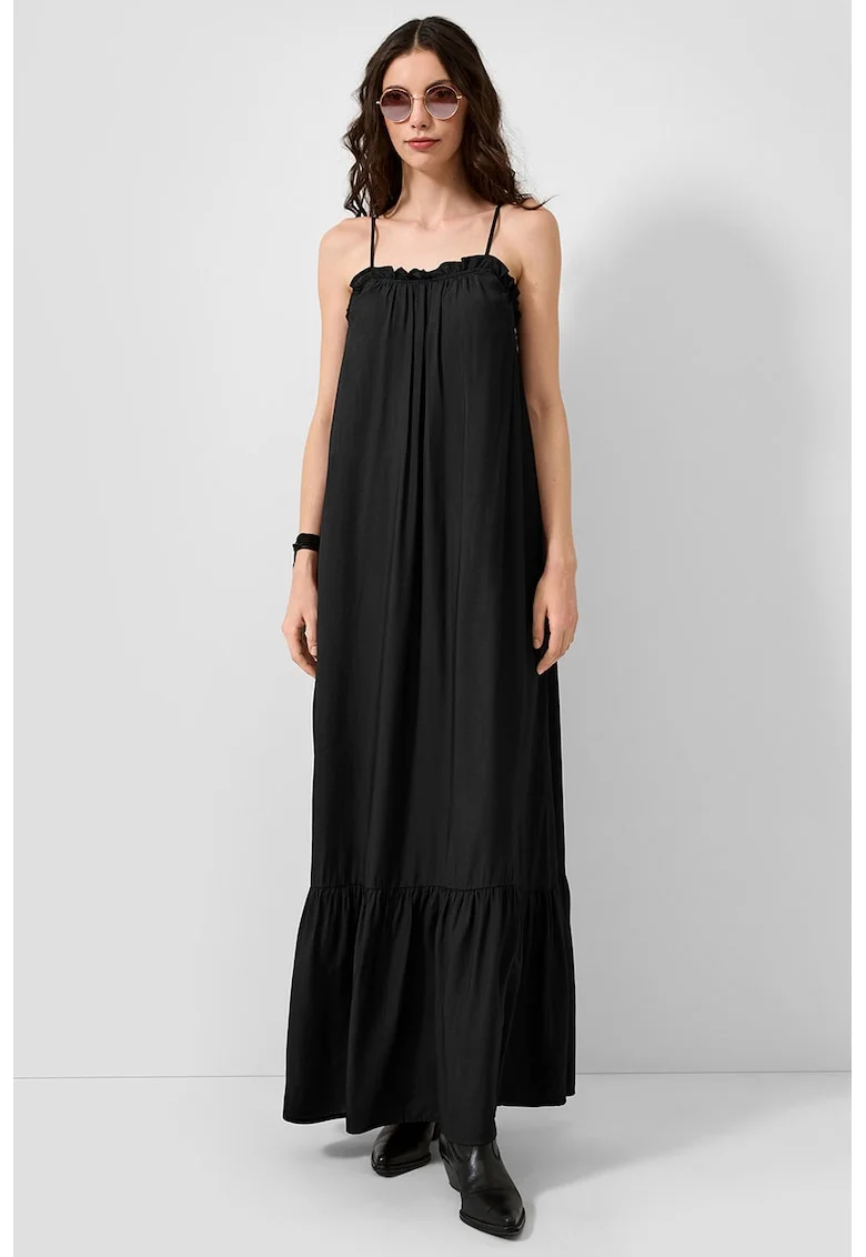 Rochie lunga lejera, Negru