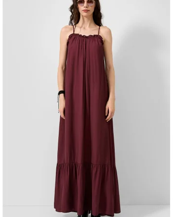 Rochie lunga lejera, Violet pruna