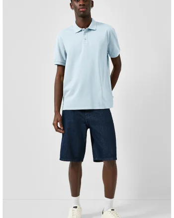 Tricou polo regular fit de bumbac, Albastru pastel