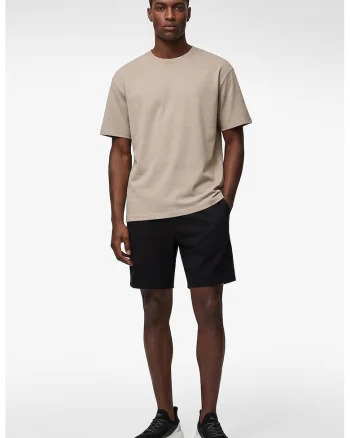 Pantaloni scurti cu talie elastica, Negru