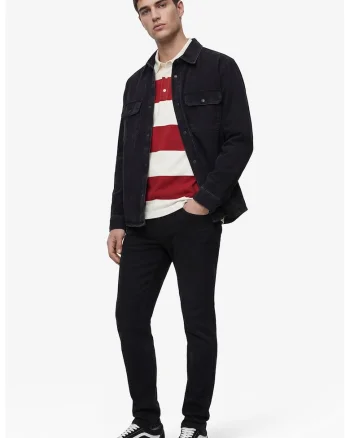 Blugi slim fit cu 5 buzunare, Negru