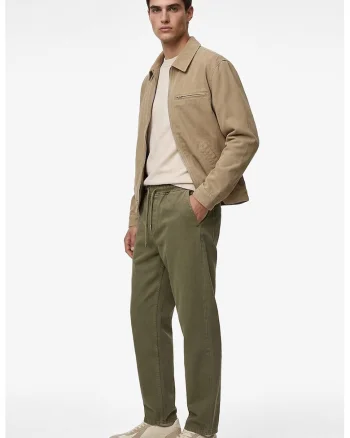 Blugi regular fit cu talie medie, Kaki
