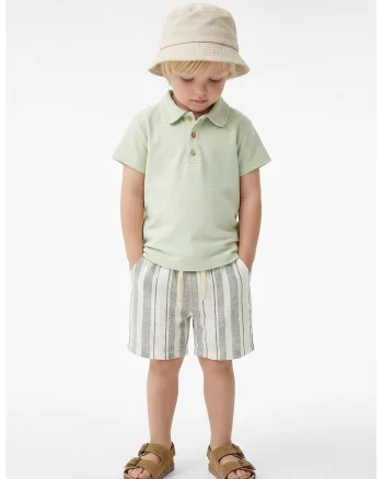 Tricou polo din bumbac, Verde pastel