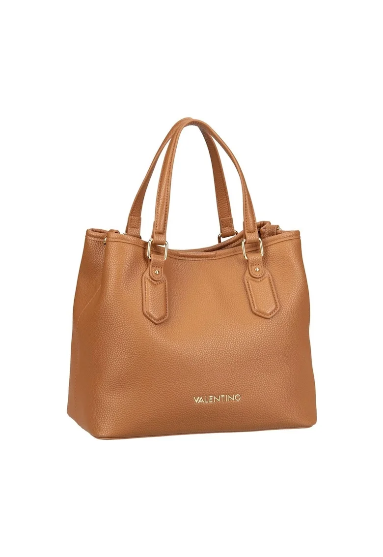 Leather Tote Bag Tan (VBS7LX05-089) Women