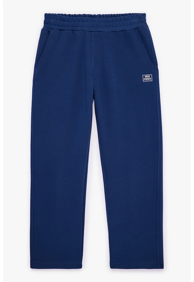 Pantaloni de trening cu talie elastica, Bleumarin