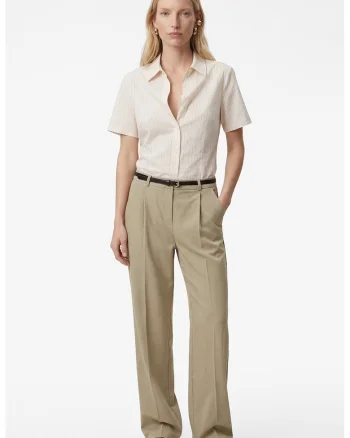 Camasa regular fit cu nasturi, Bej deschis