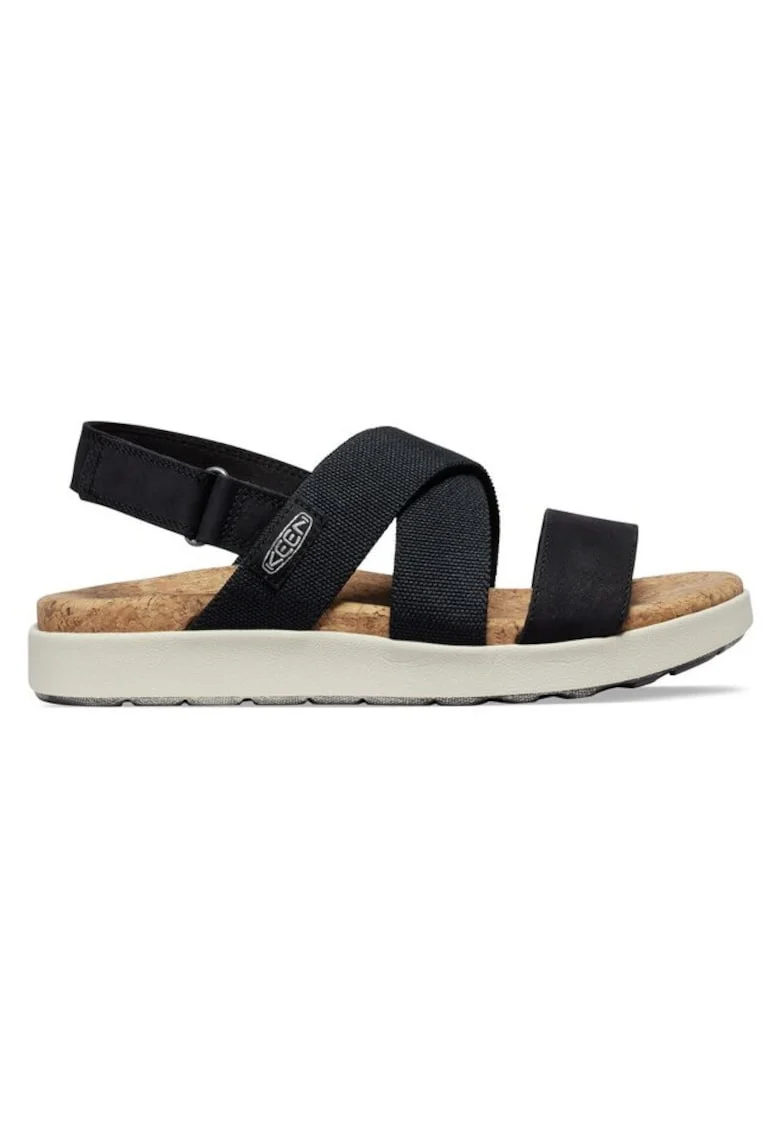 Sandale dama,  304175985385, Piele ecologica, Negru