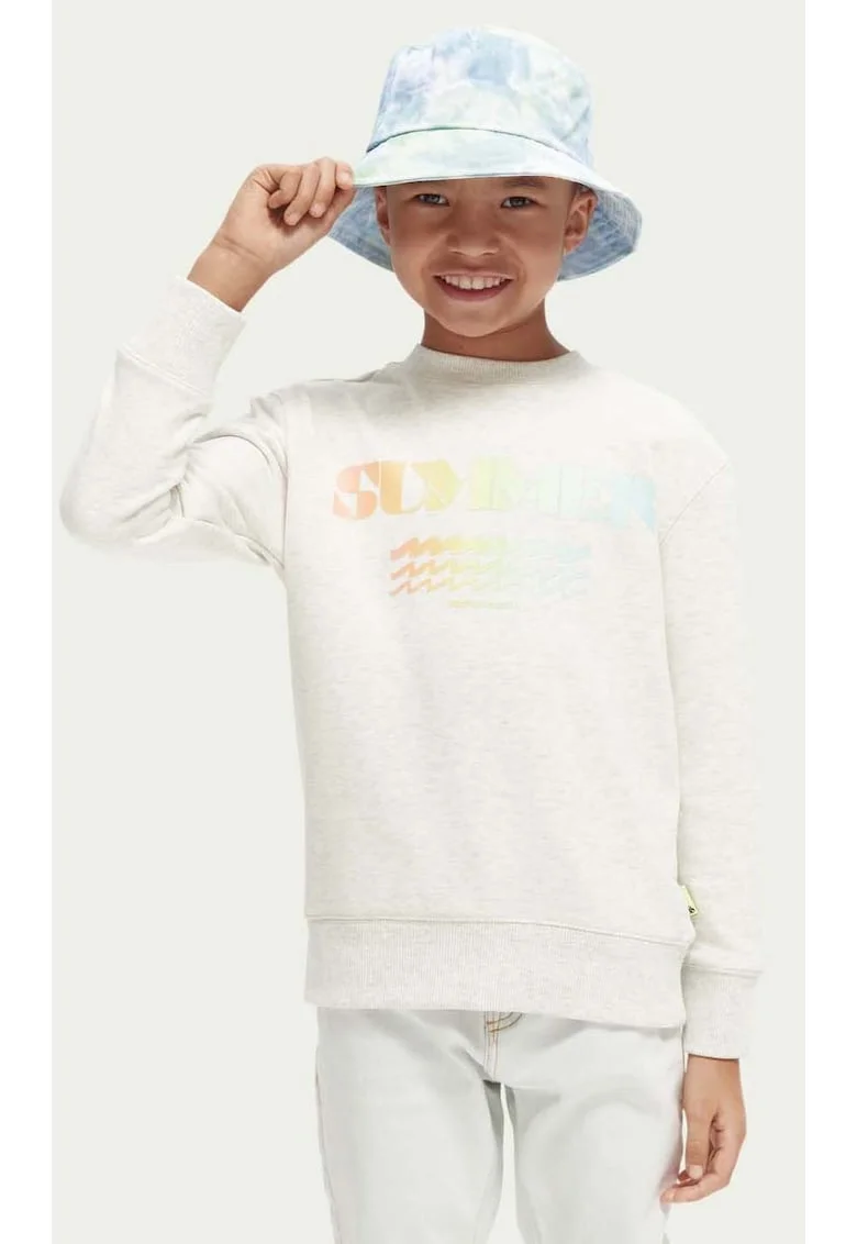 Bluza de trening cu imprimeu in degrade,