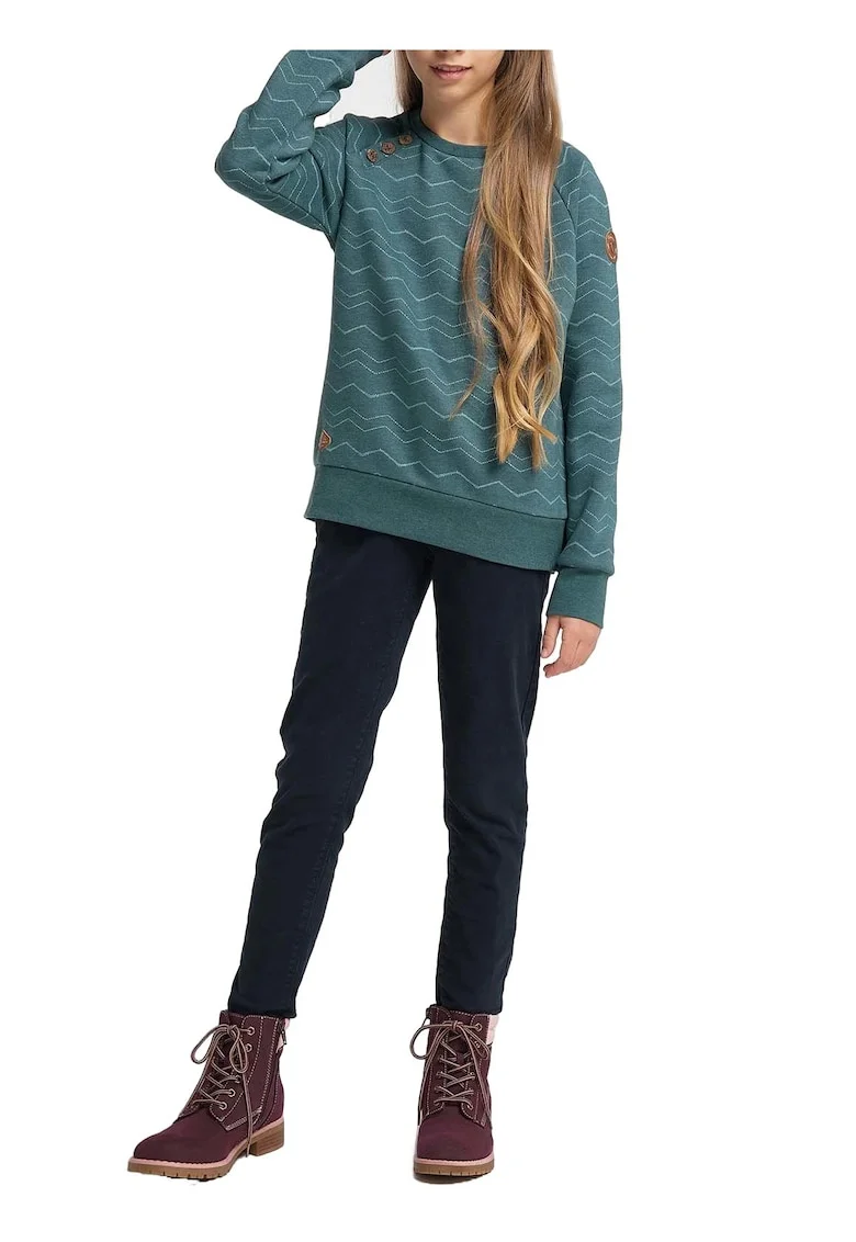 Bluza de trening cu model herringbone,