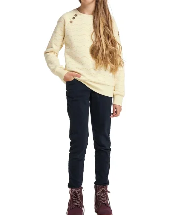 Bluza de trening cu nasturi decorativi,