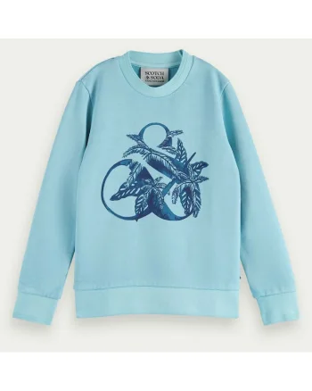 Bluza sport din bumbac organic cu imprimeu grafic,