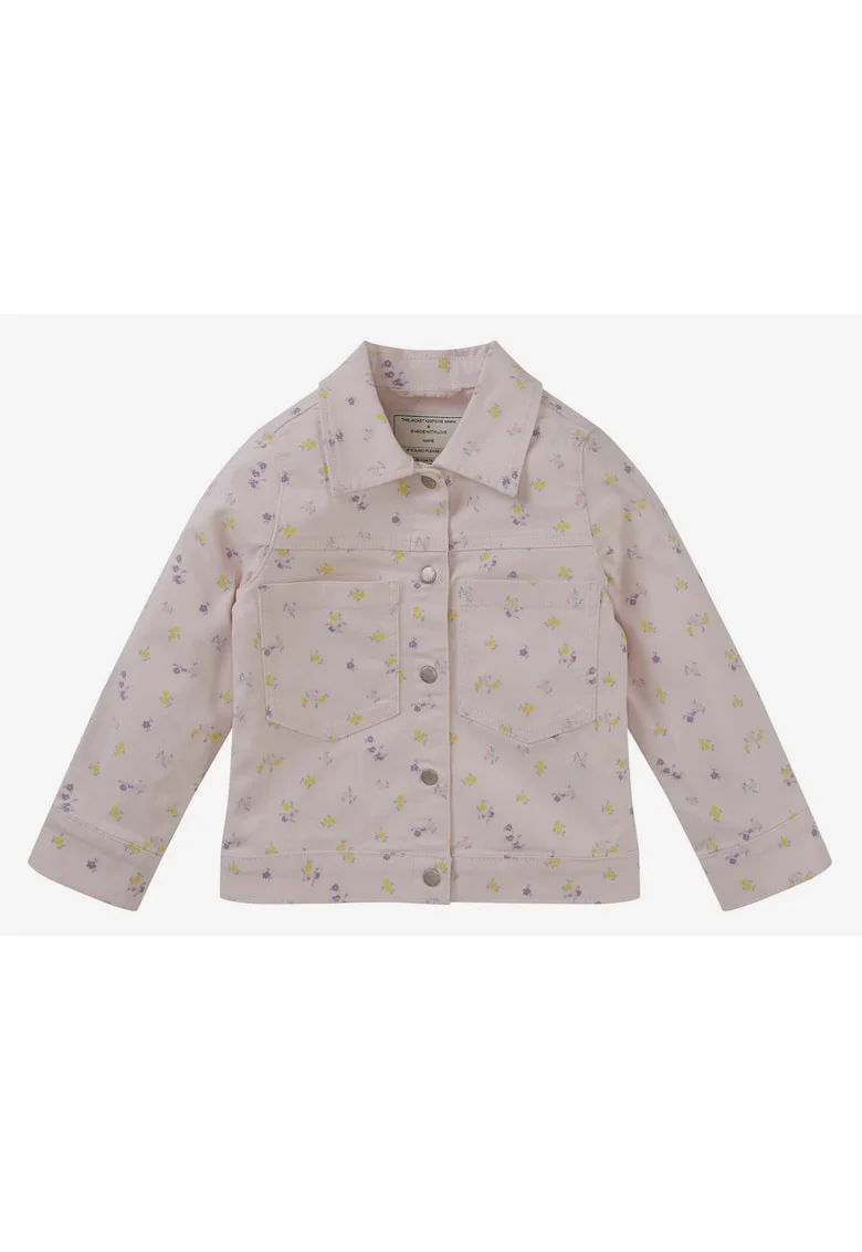 Jacheta denim regular fit cu nasturi