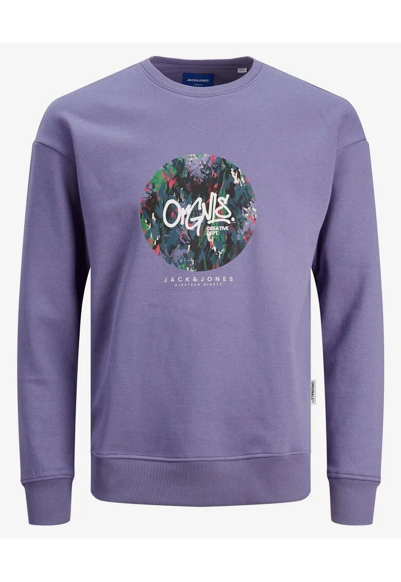 Bluza sport cu imprimeu pe piept,
