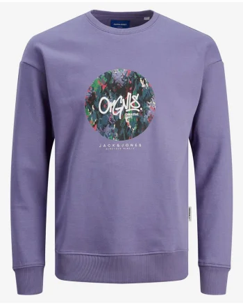 Bluza sport cu imprimeu pe piept,