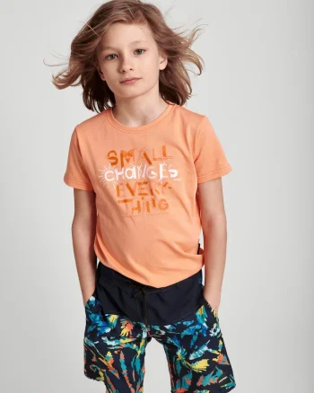 Pantaloni scurti de baie cu imprimeu tropical