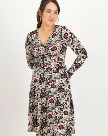 Rochie cu detaliu frontal rasucit Hot Knot
