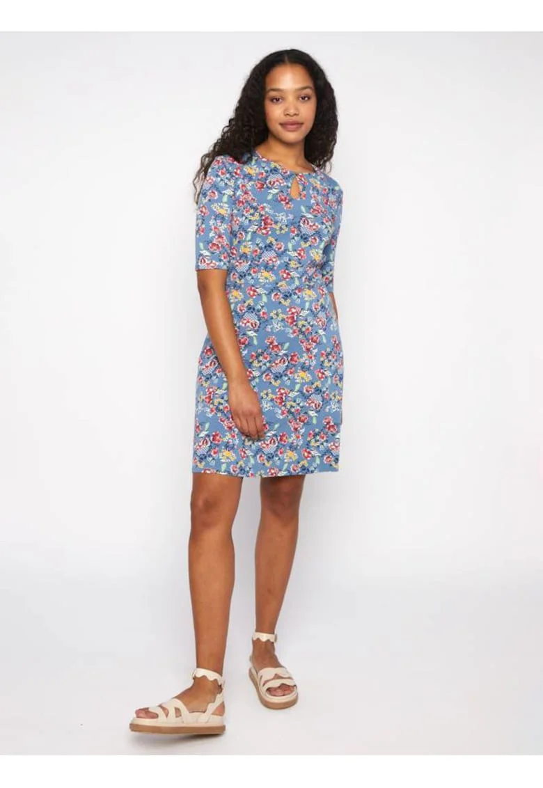Rochie cu decupaj frontal in forma de lacrima,