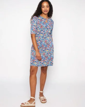 Rochie cu decupaj frontal in forma de lacrima,