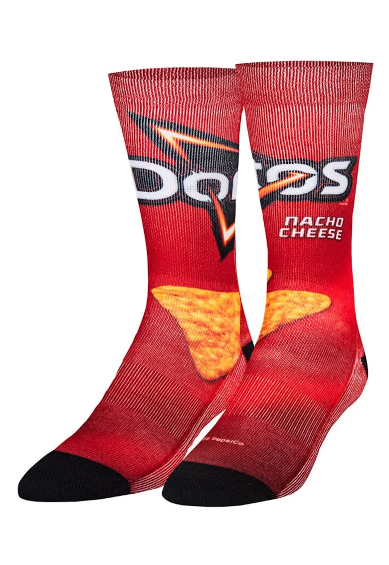 Sosete lungi cu model din amestec de bumbac