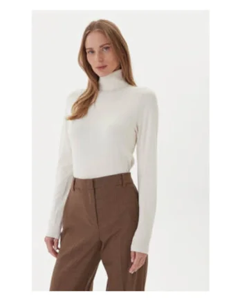 Bluza dama,  Ecru, viscoza/poliamida,