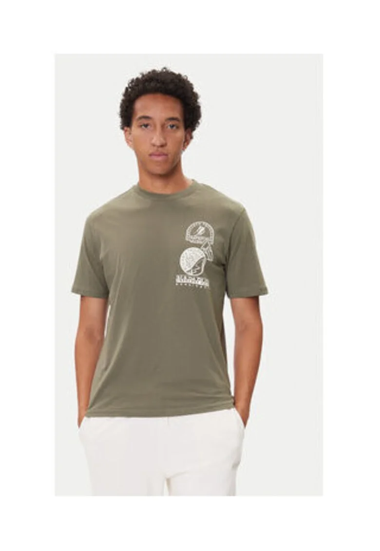 Tricou Barbati,  Kaki, 100% bumbac