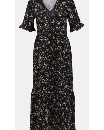 Rochie cu imprimeu si decolteu in V, 40