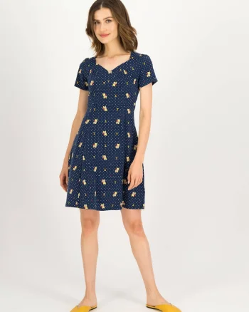 Rochie din amestec de bumbac organic, cu buline Sommerliebe