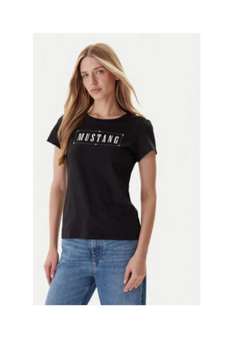 Tricou dama,  Bumbac, Negru