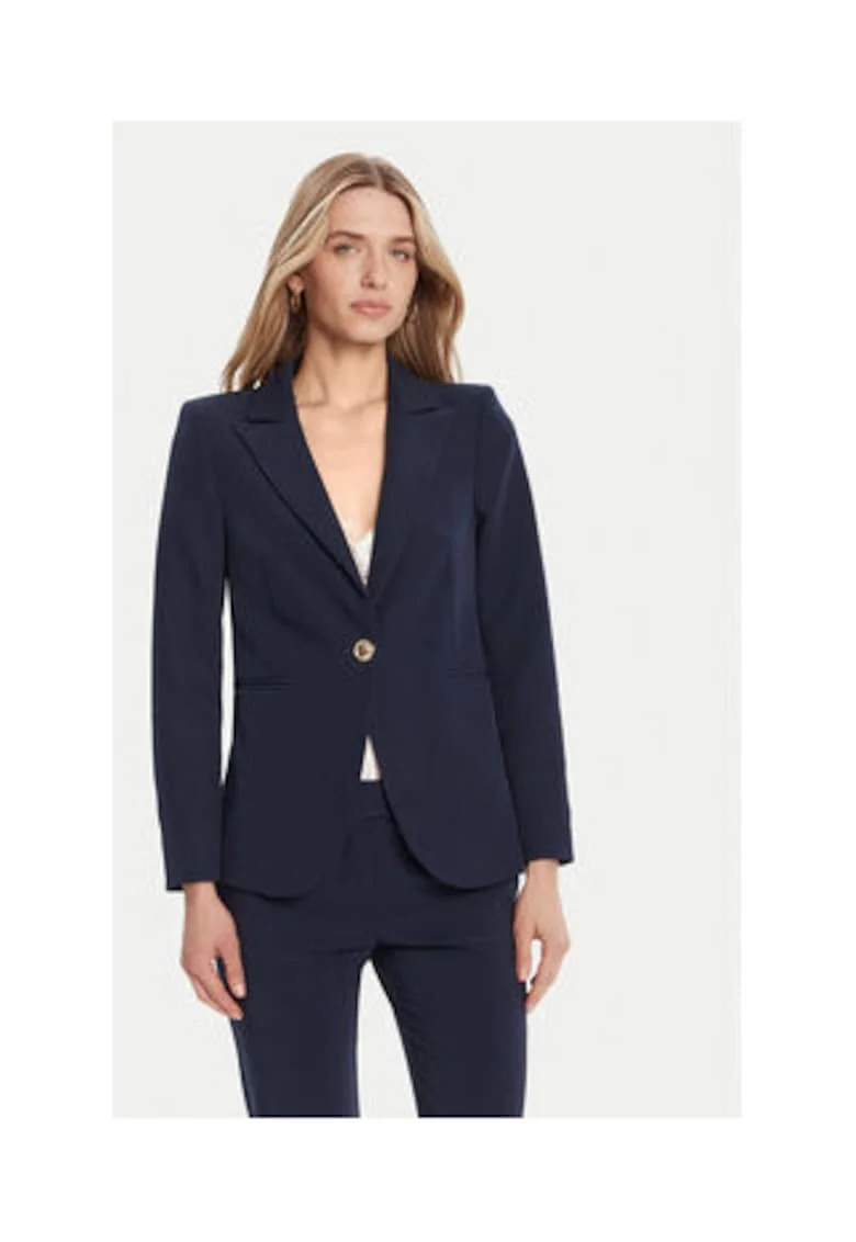 Sacou dama,  bleumarin, 90% poliester, 10% elastan