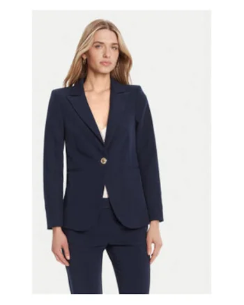 Sacou dama,  bleumarin, 90% poliester, 10% elastan