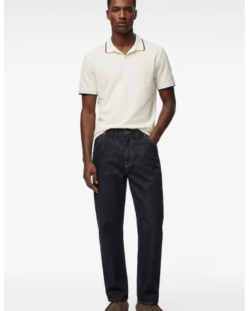 Tricou polo din bumbac, Alb fildes