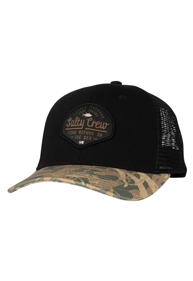 Sapca barbati  Border Trucker, bumbac poliester, negru camuflaj,
