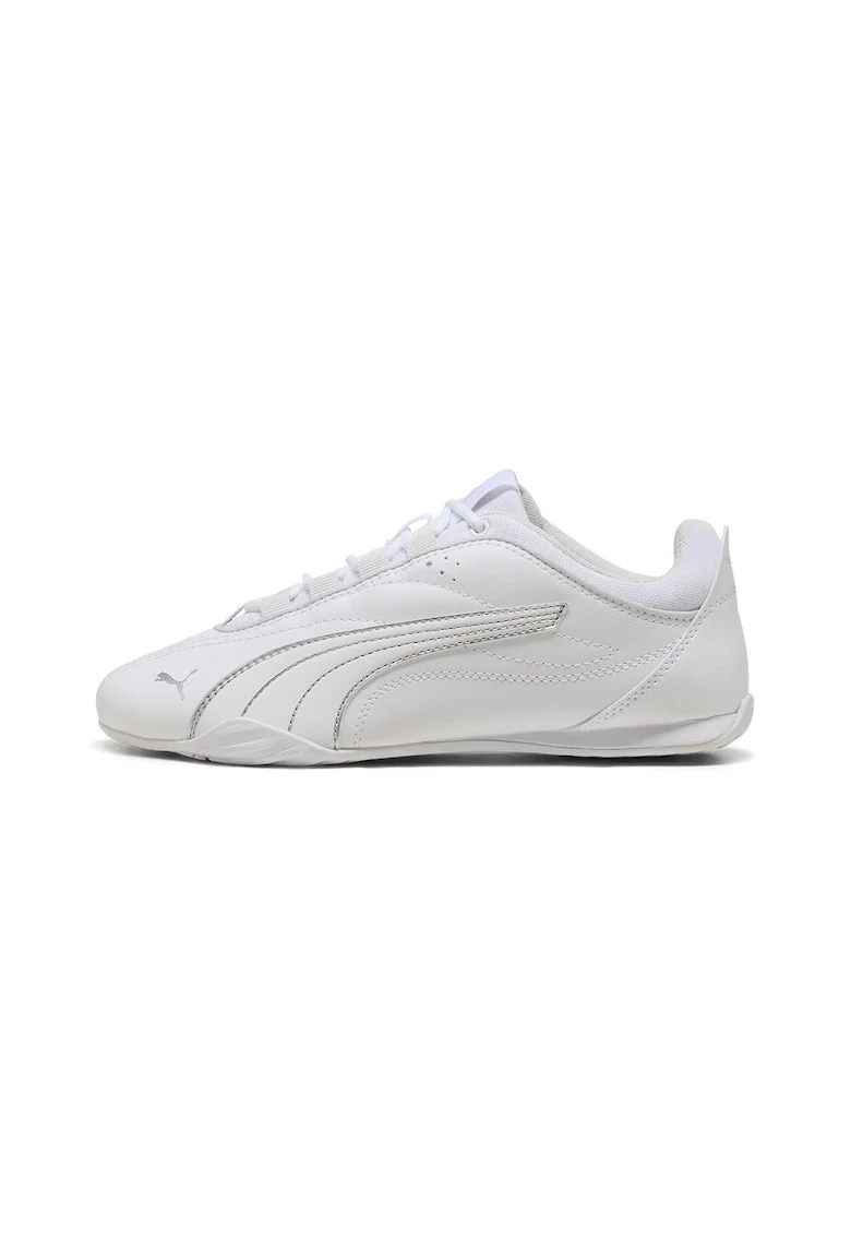 Pantofi sport Catch Soleil de piele ecologica si material textil, Alb optic