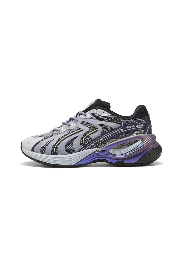 Pantofi sport INVERSE MOSAIC cu aspect masiv, Gri deschis/Albastru indigo/Violet prafuit