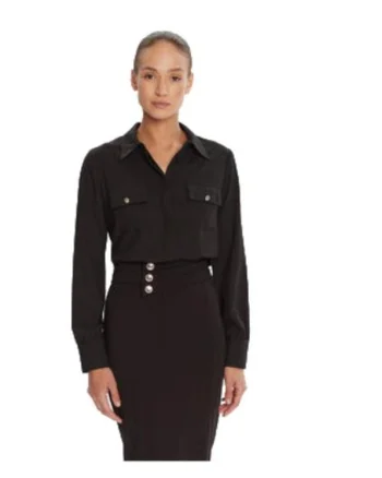Camasa dama,  poliester, negru,