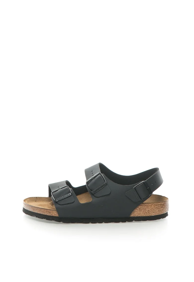 Sandale negre cu calapod clasic Milano