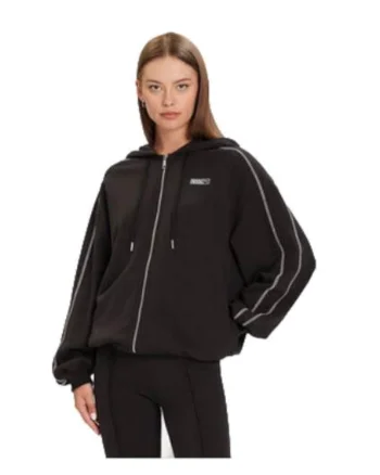 Hanorac pentru dama,  Bumbac, Negru,