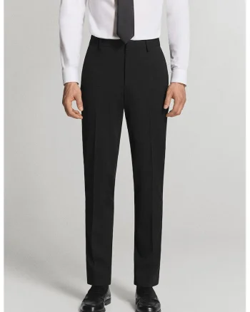 Pantaloni slim-fit Paris, Negru