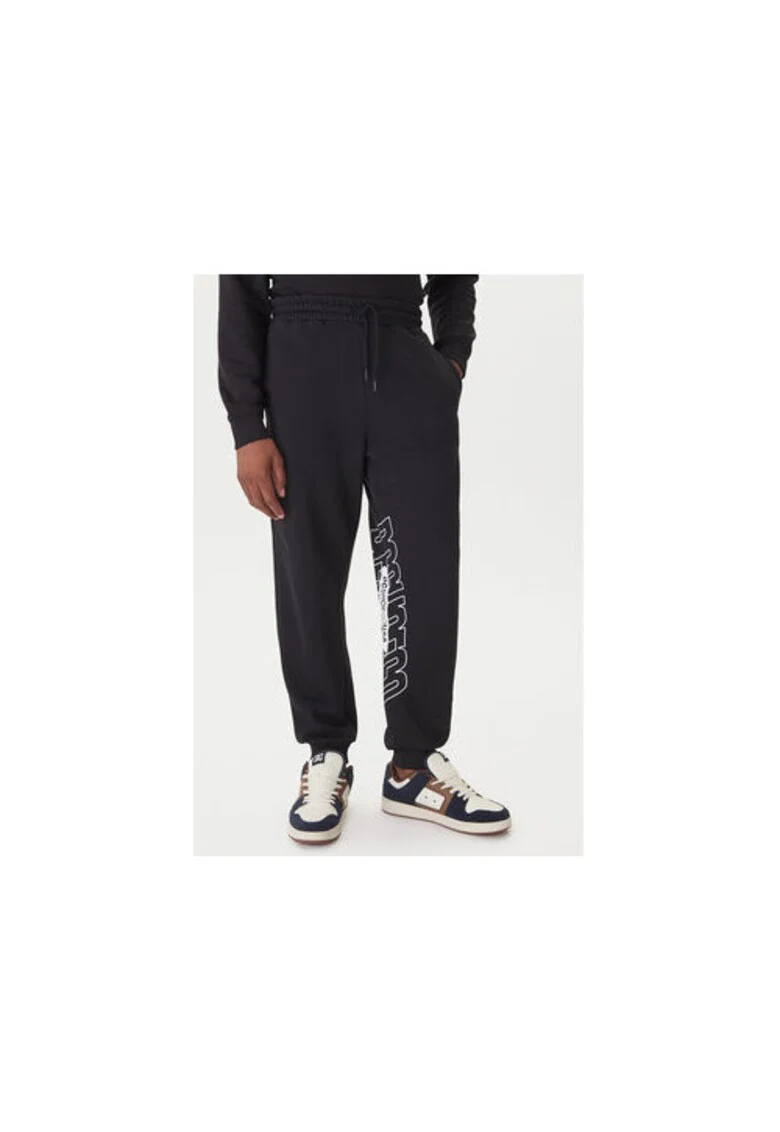 Pantaloni de trening  bumbac/poliester, negru,