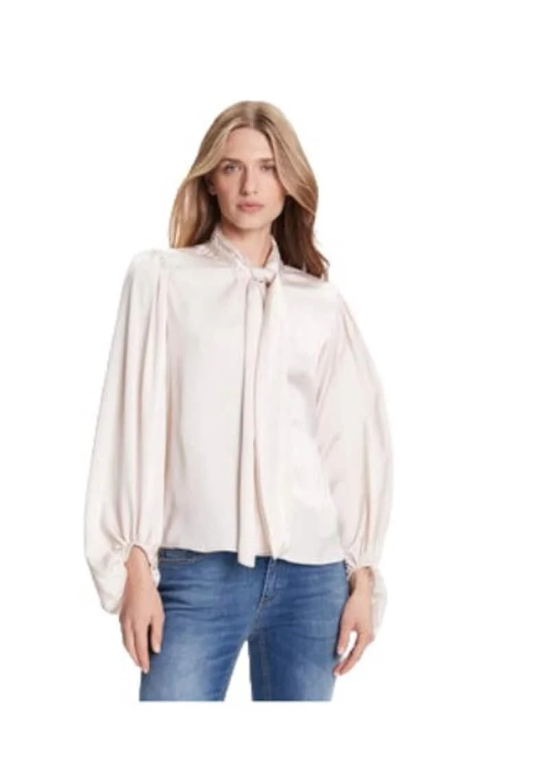 Bluza dama  poliester/elastan, alb