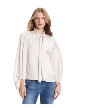 Bluza dama  poliester/elastan, alb