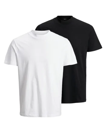 Set tricouri barbatesti  alb, negru, bumbac