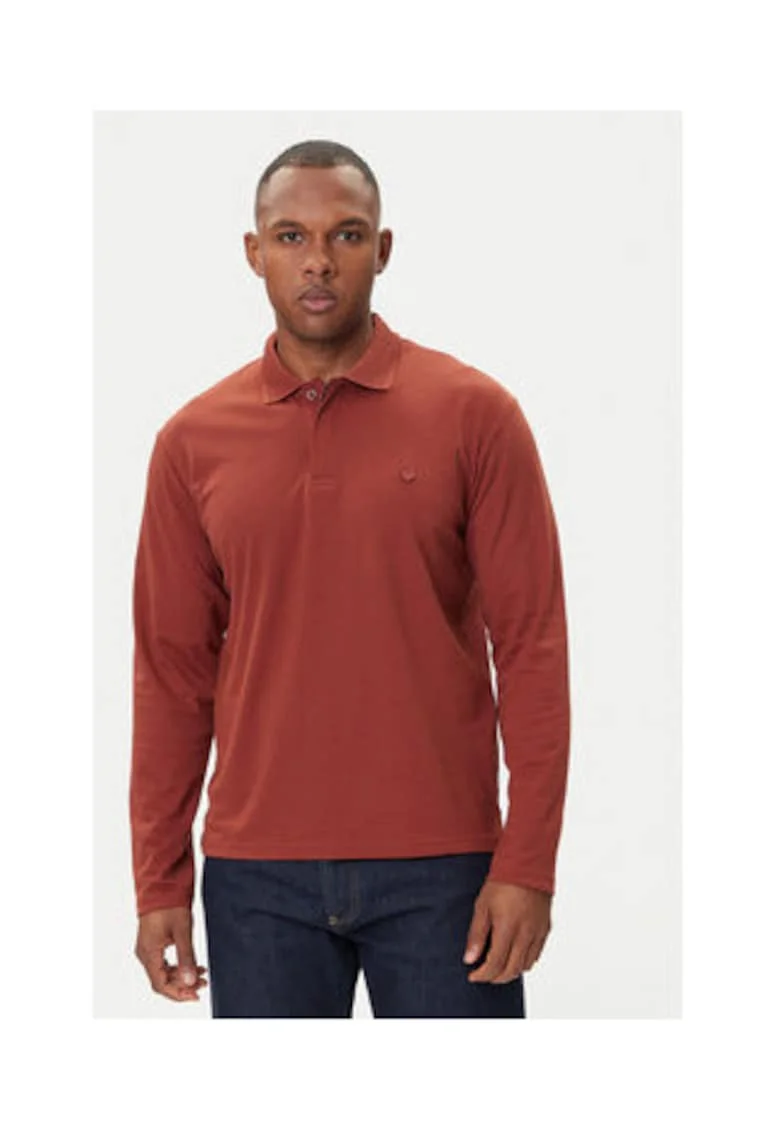 Bluza barbati, Jack Jones, bumbac organic si poliester reciclat, rosu