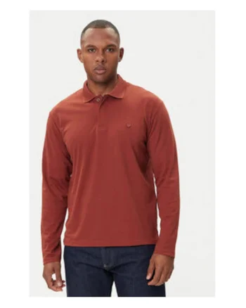 Bluza barbati, Jack Jones, bumbac organic si poliester reciclat, rosu