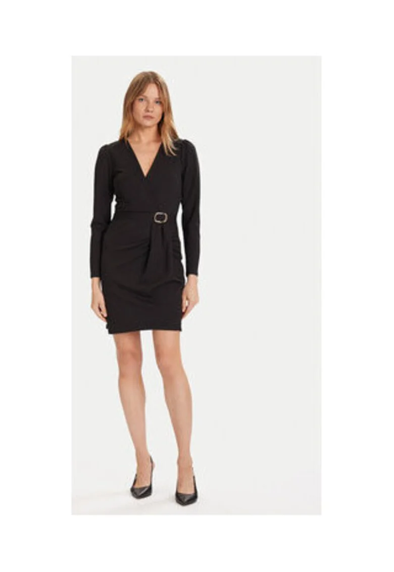 Rochie cocktail Dama,  Negru, 95% poliester, 5% elastan,