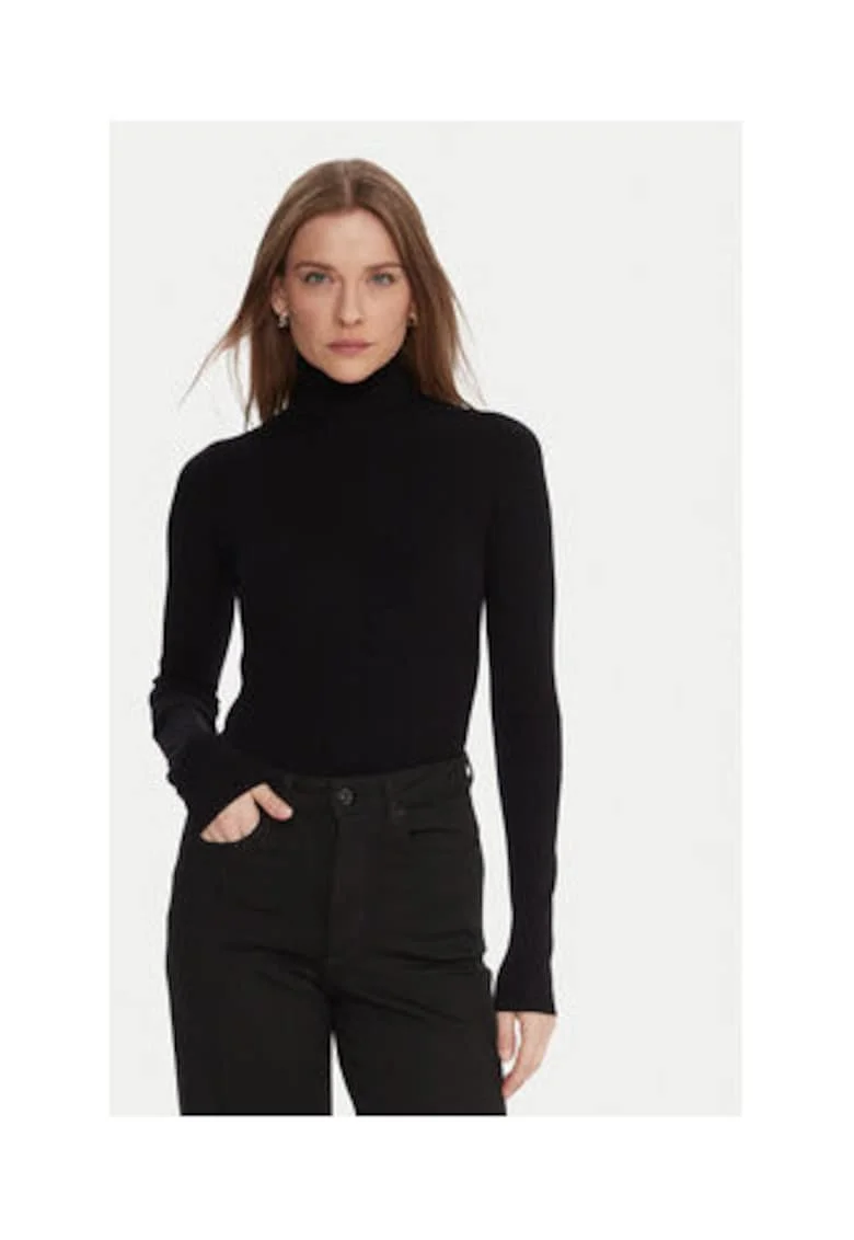 Bluza dama,  neagra, viscoza/poliamida,